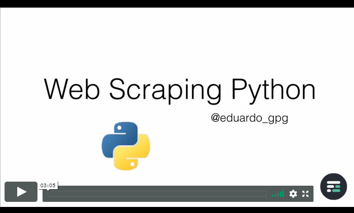 Crea un scraper web con Python